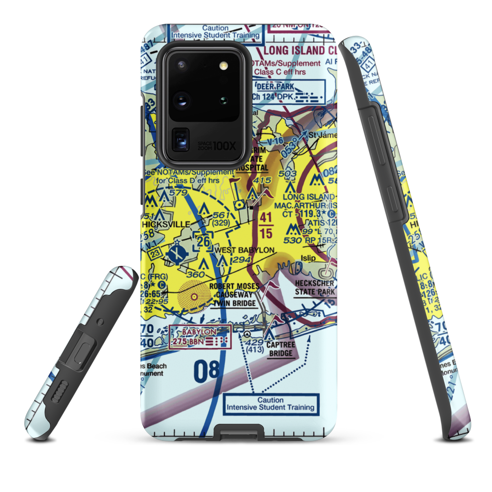 Deer Park Airport (DPK) VFR Sectional Samsung Phone Case Samsung Galaxy S20 Ultra model shown