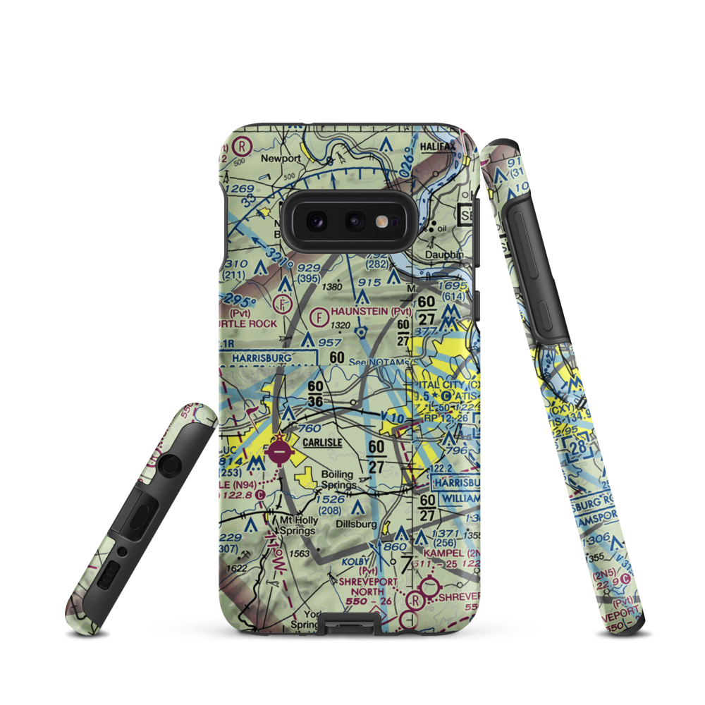 Deitch Airport (41PA) VFR Sectional Samsung Phone Case Samsung Galaxy S10 Plus model shown