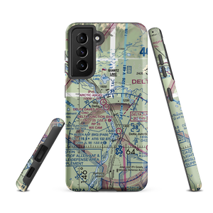 Delta Daves Airport (AA22) VFR Sectional Samsung Phone Case