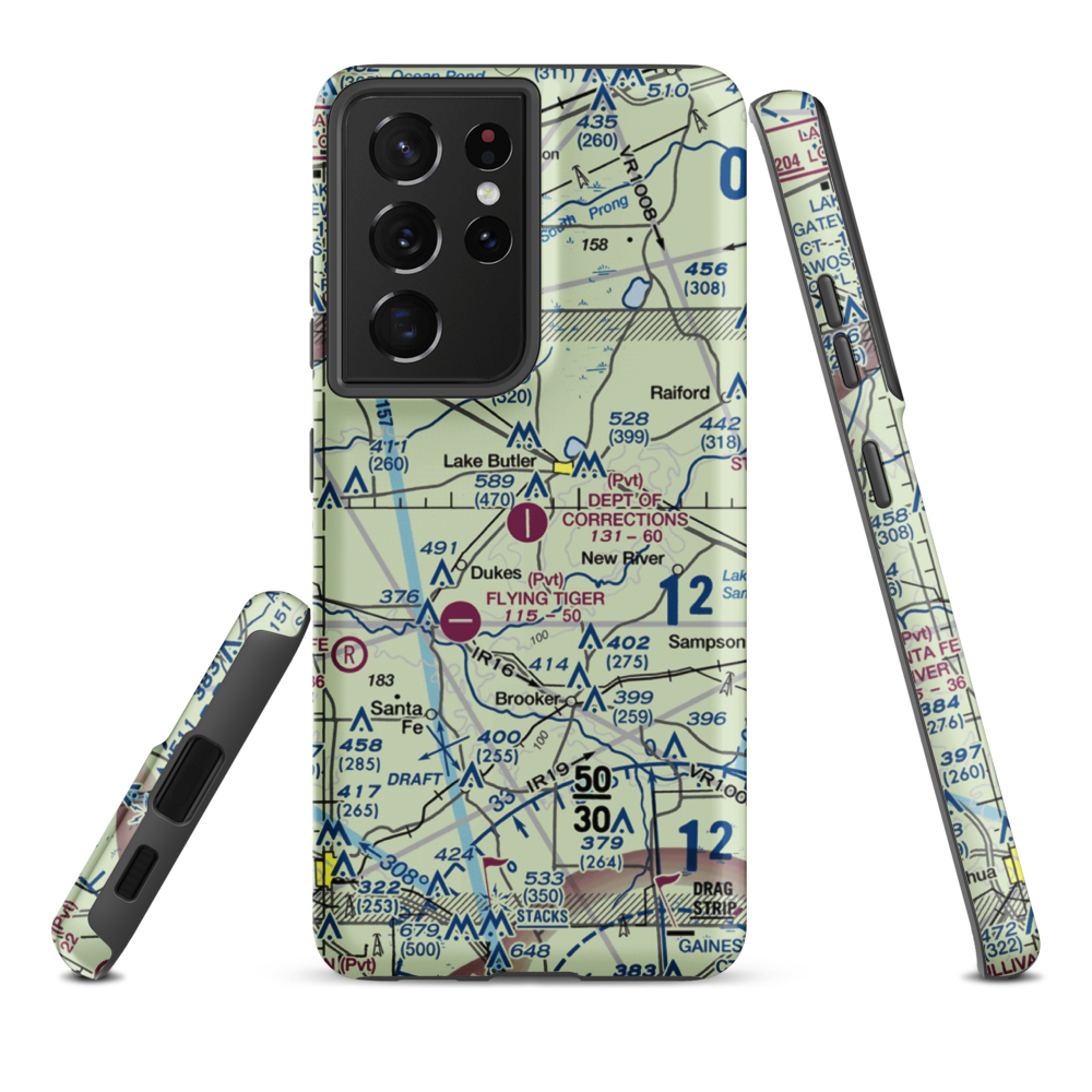 Department of Corrections Field (FL03) VFR Sectional Samsung Phone Case Samsung Galaxy S21 Ultra model shown