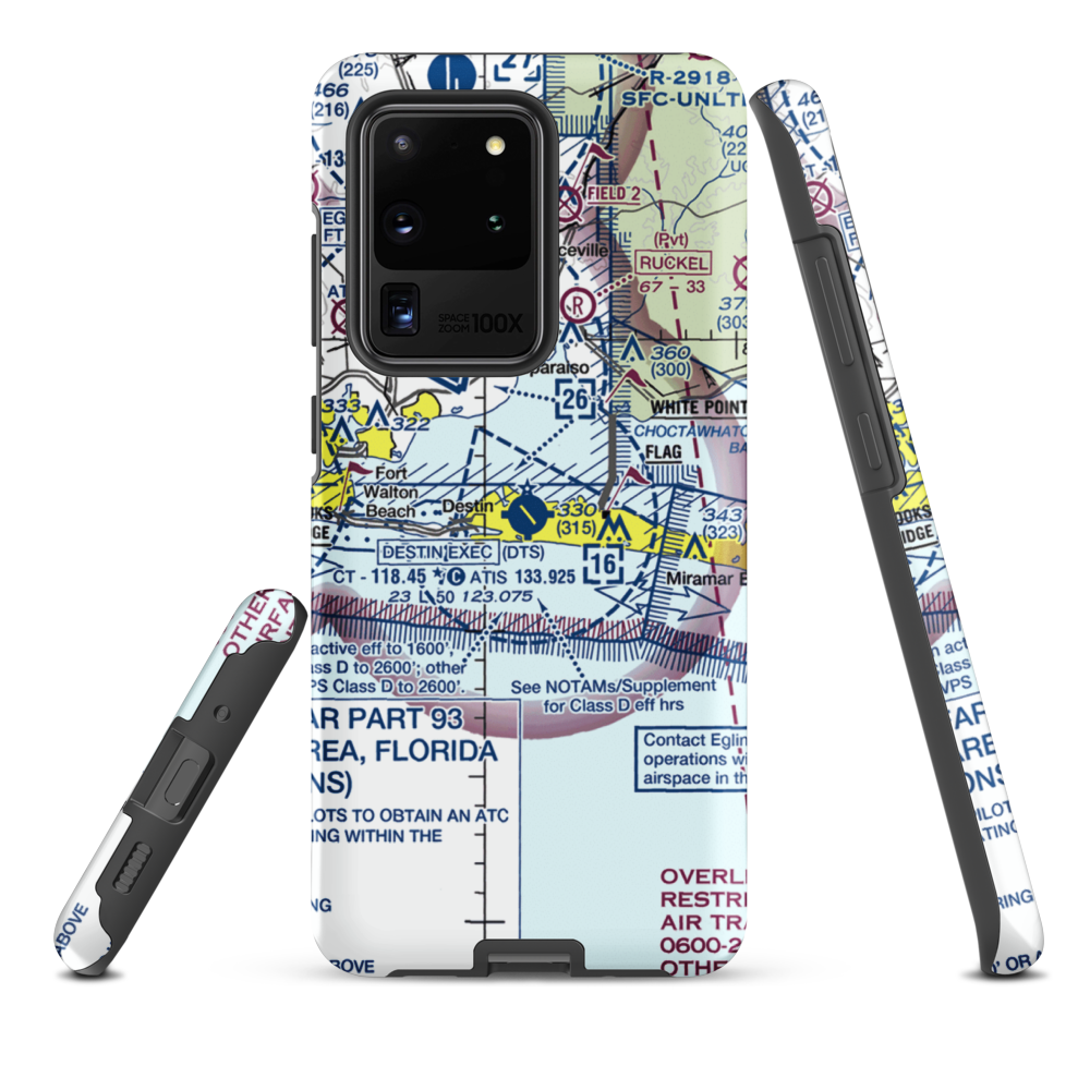 Destin Executive Airport (DTS) VFR Sectional Samsung Phone Case Samsung Galaxy S20 Ultra model shown