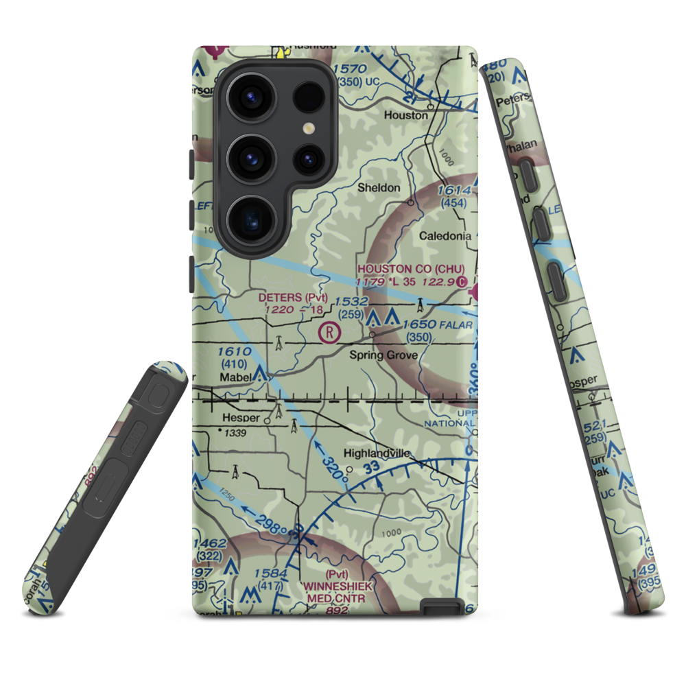 Deters Farms Airport (MY10) VFR Sectional Samsung Phone Case Samsung Galaxy S23 Ultra model shown