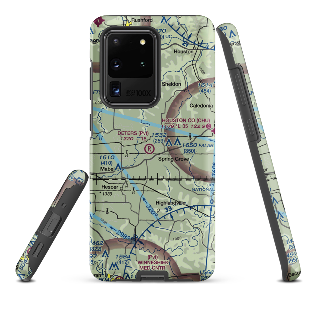 Deters Farms Airport (MY10) VFR Sectional Samsung Phone Case Samsung Galaxy S20 Ultra model shown