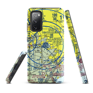 Detroit Metropolitan Wayne County Airport (DTW) VFR Sectional Samsung Phone Case