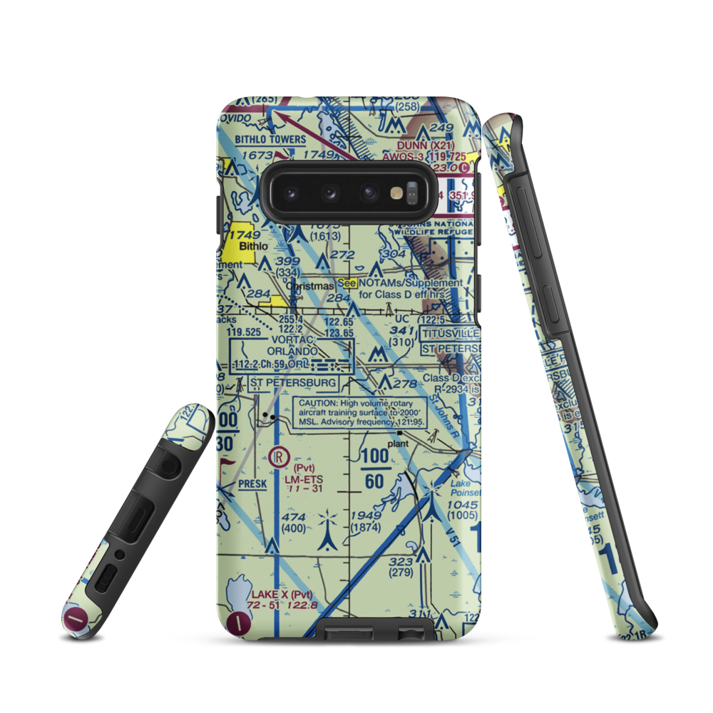 Devils Garden Strip (FA18) VFR Sectional Samsung Phone Case Samsung Galaxy S10 model shown