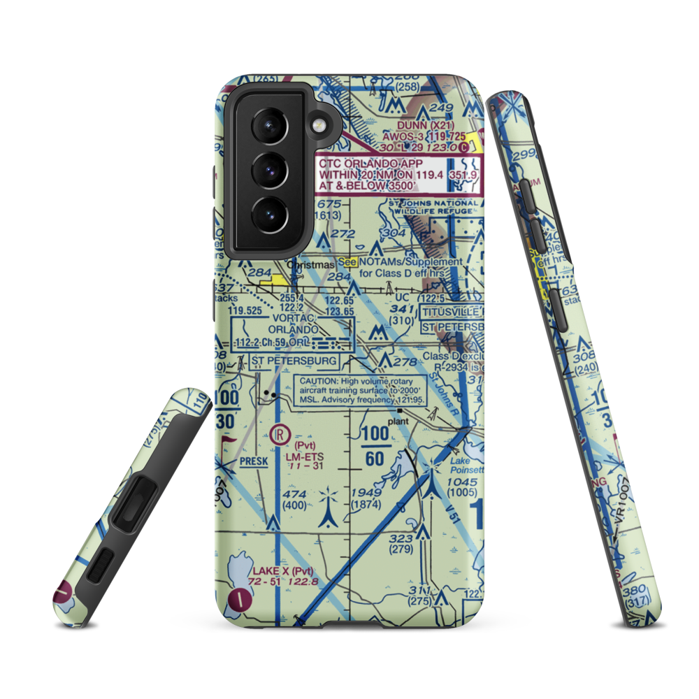 Devils Garden Strip (FA18) VFR Sectional Samsung Phone Case Samsung Galaxy S21 FE model shown