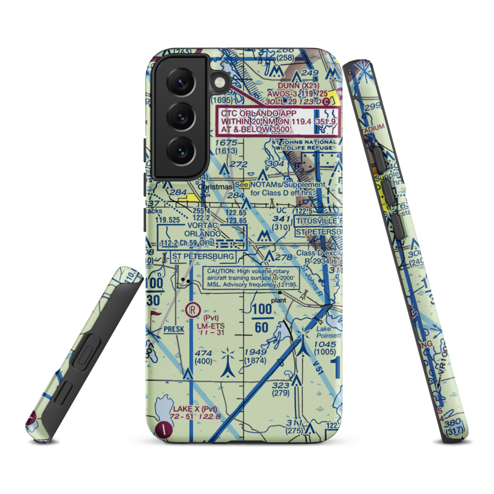 Devils Garden Strip (FA18) VFR Sectional Samsung Phone Case Samsung Galaxy S22 Plus model shown