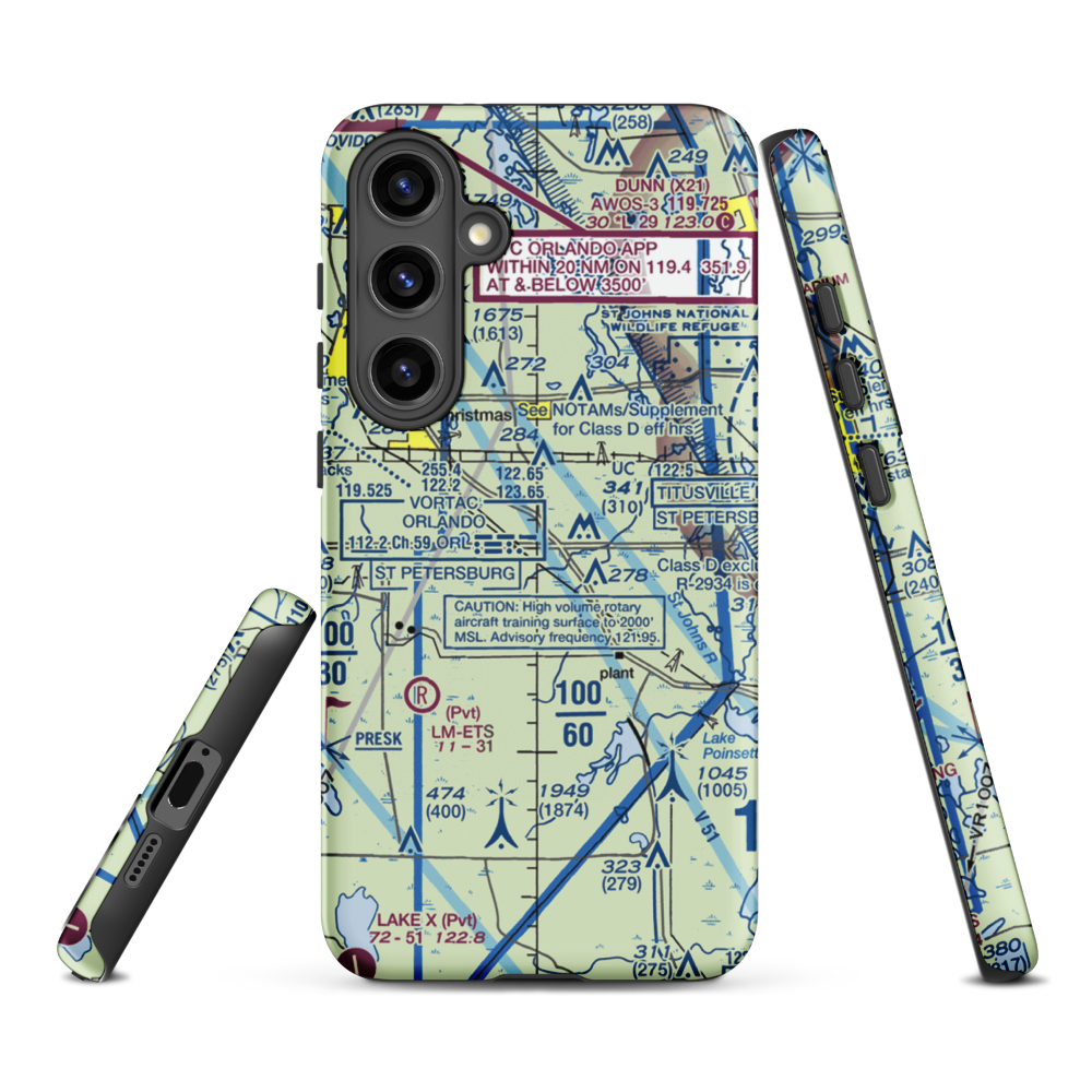 Devils Garden Strip (FA18) VFR Sectional Samsung Phone Case Samsung Galaxy S24 Plus model shown