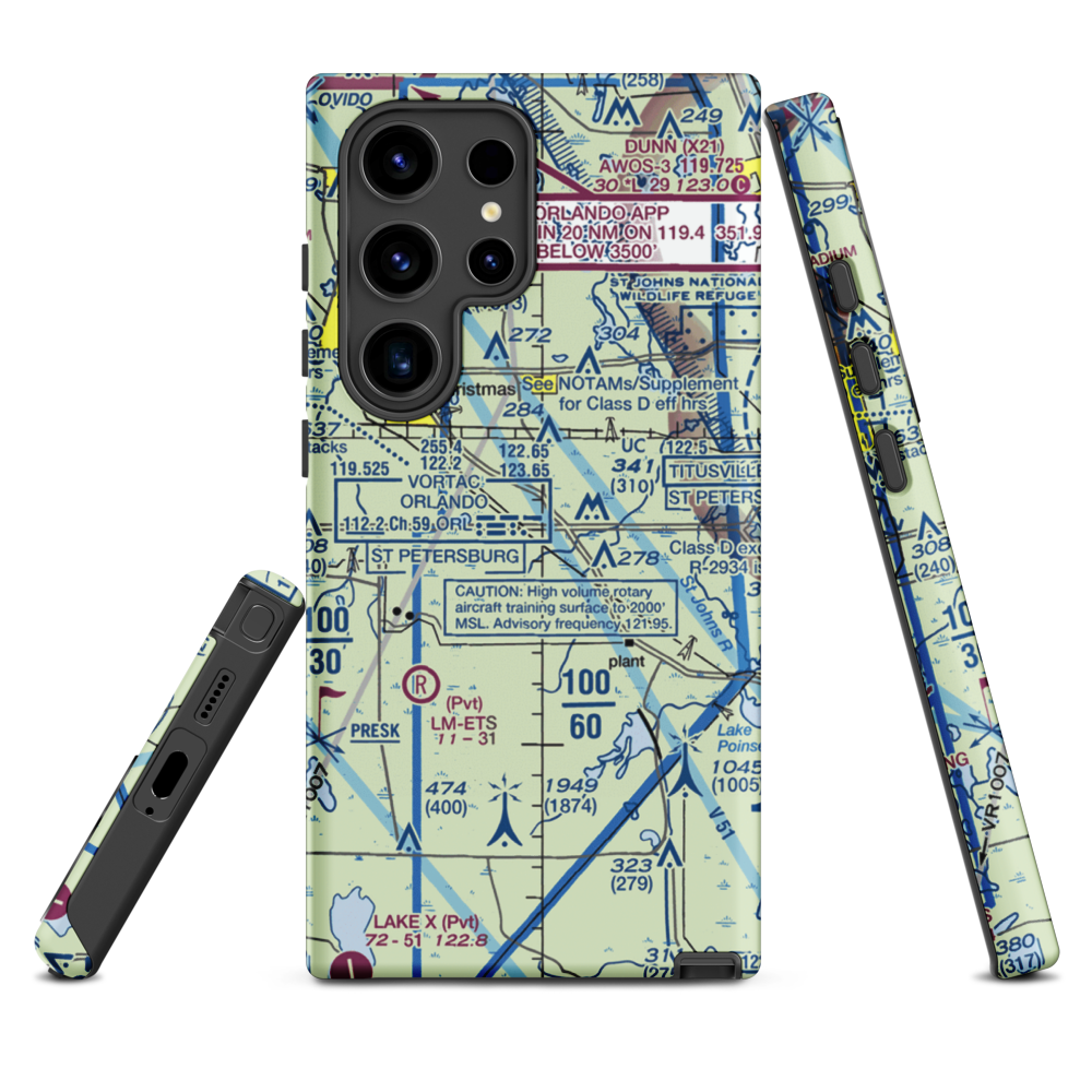 Devils Garden Strip (FA18) VFR Sectional Samsung Phone Case Samsung Galaxy S24 Ultra model shown
