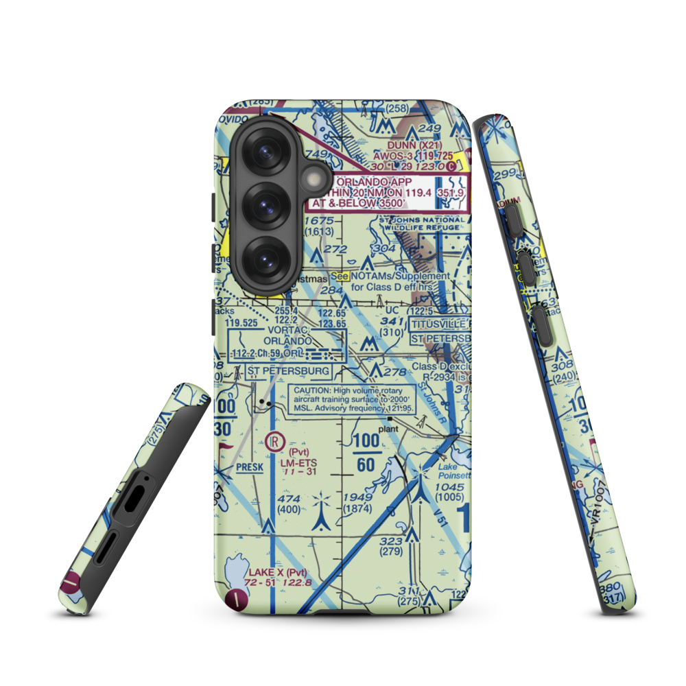 Devils Garden Strip (FA18) VFR Sectional Samsung Phone Case Samsung Galaxy S25 model shown