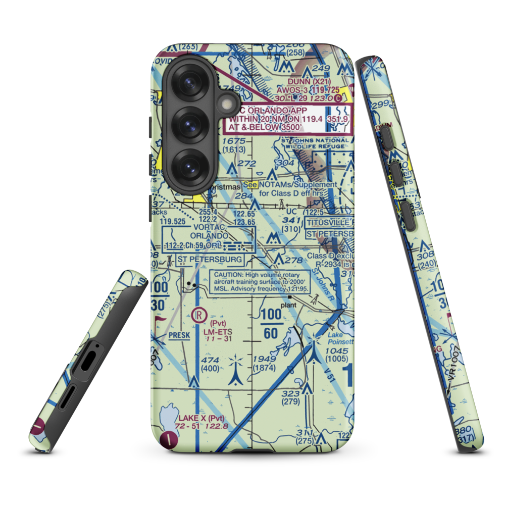 Devils Garden Strip (FA18) VFR Sectional Samsung Phone Case Samsung Galaxy S25 Plus model shown