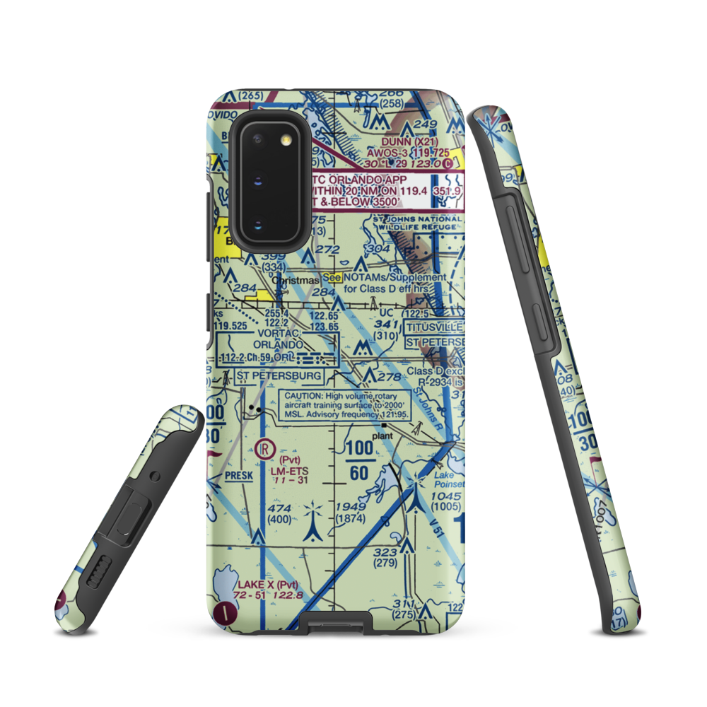 Devils Garden Strip (FA18) VFR Sectional Samsung Phone Case Samsung Galaxy S20 model shown