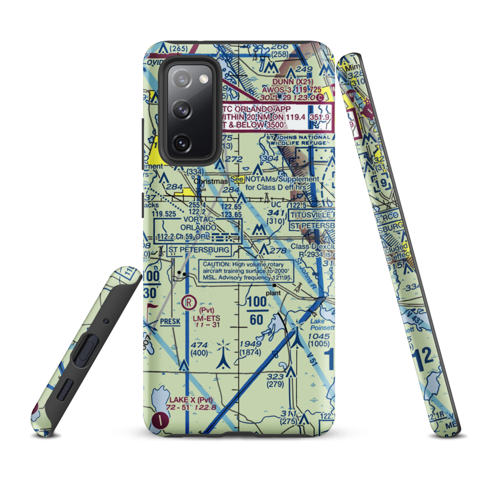 Devils Garden Strip (FA18) VFR Sectional Samsung Phone Case Samsung Galaxy S20 FE model shown