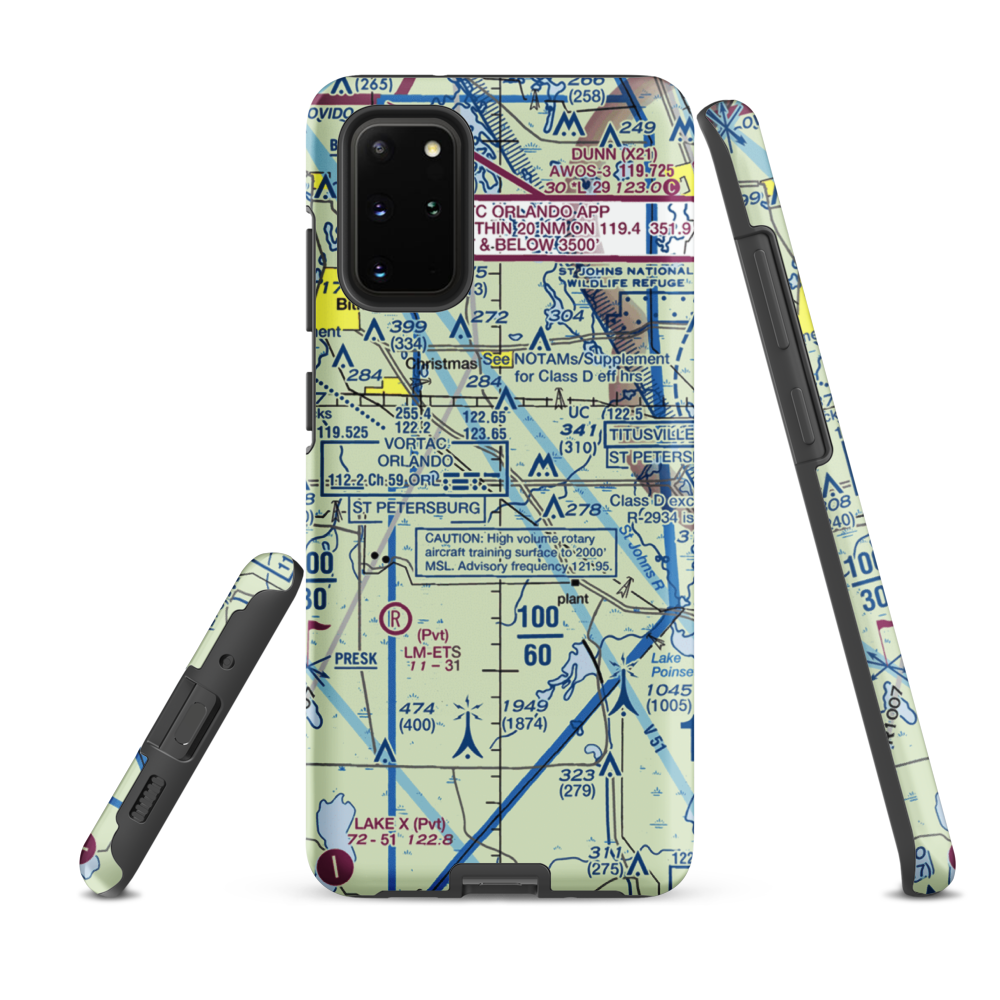 Devils Garden Strip (FA18) VFR Sectional Samsung Phone Case Samsung Galaxy S20 Plus model shown