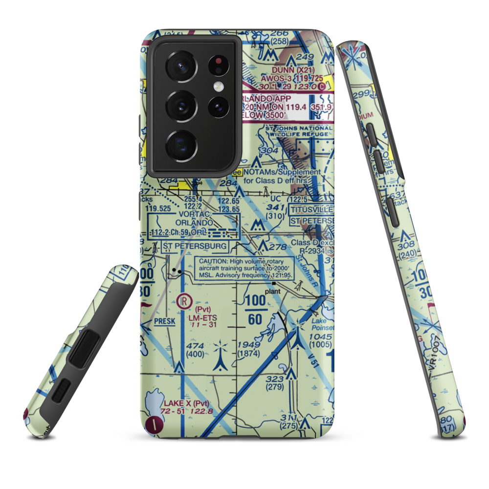 Devils Garden Strip (FA18) VFR Sectional Samsung Phone Case Samsung Galaxy S21 Ultra model shown