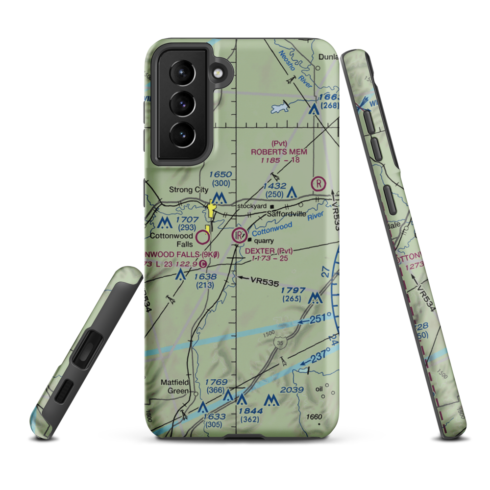 Dexter Field (62KS) VFR Sectional Samsung Phone Case Samsung Galaxy S21 Plus model shown