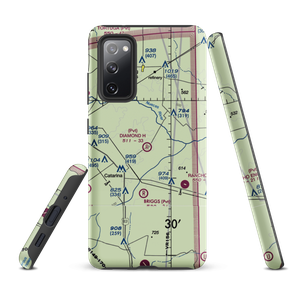 Diamond H Ranch Airport (0XS0) VFR Sectional Samsung Phone Case
