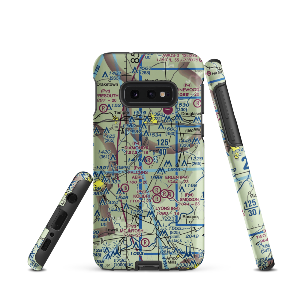 Diamond R Ranch Airport (3GA5) VFR Sectional Samsung Phone Case Samsung Galaxy S10 Plus model shown