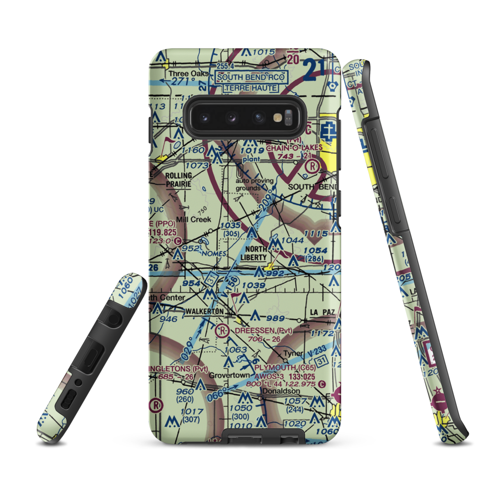 Dillon Airport (9II3) VFR Sectional Samsung Phone Case Samsung Galaxy S10 Plus model shown