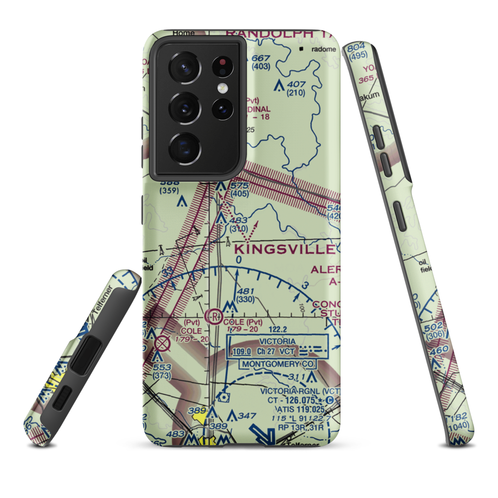 Dobbs Ranch Airport (9XS0) VFR Sectional Samsung Phone Case Samsung Galaxy S21 Ultra model shown