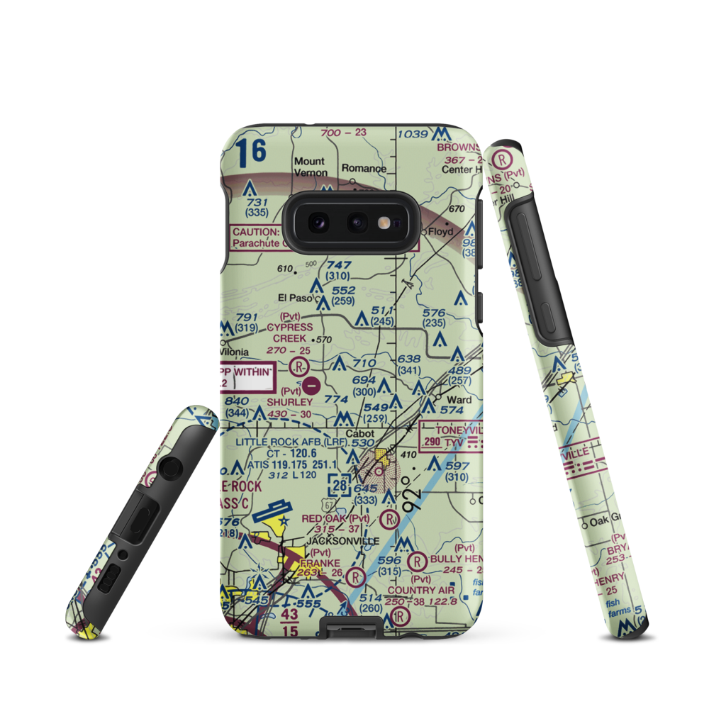 Dogwood Airport (73AR) VFR Sectional Samsung Phone Case Samsung Galaxy S10e model shown