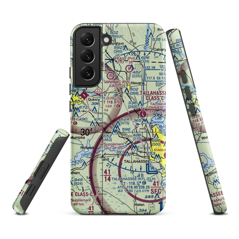 Dogwood Farm Airport (FA26) VFR Sectional Samsung Phone Case Samsung Galaxy S22 Plus model shown