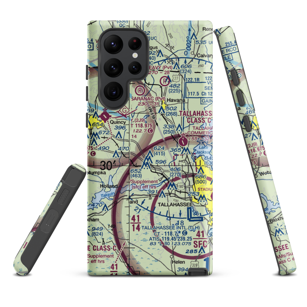 Dogwood Farm Airport (FA26) VFR Sectional Samsung Phone Case Samsung Galaxy S22 Ultra model shown
