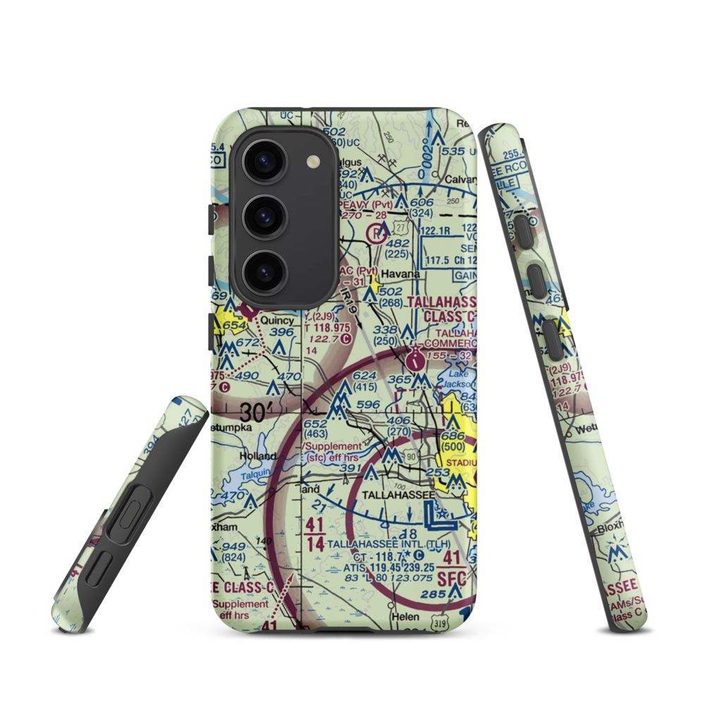 Dogwood Farm Airport (FA26) VFR Sectional Samsung Phone Case Samsung Galaxy S23 model shown