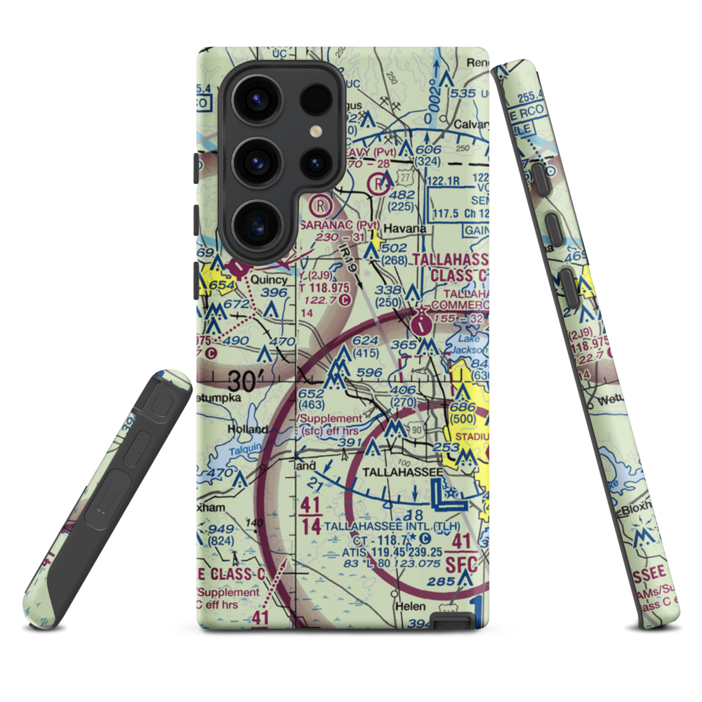 Dogwood Farm Airport (FA26) VFR Sectional Samsung Phone Case Samsung Galaxy S23 Ultra model shown