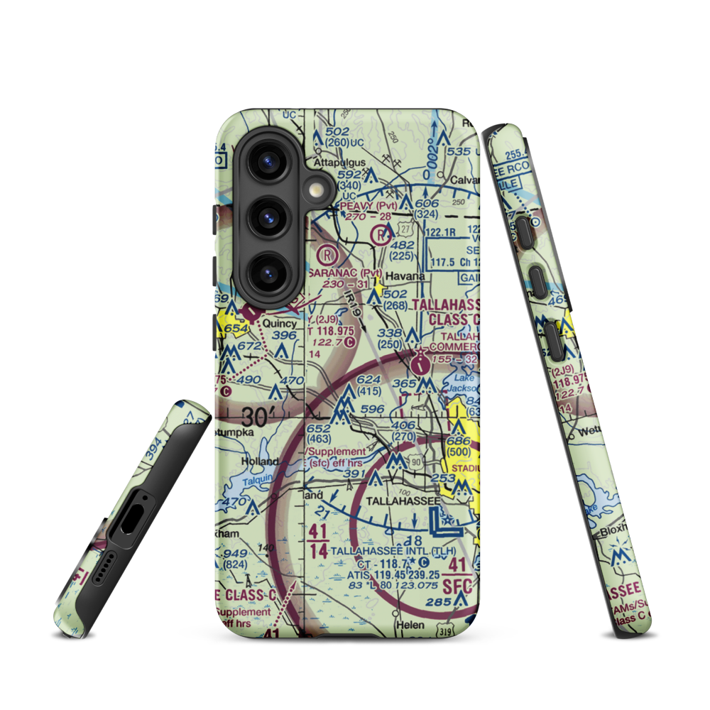 Dogwood Farm Airport (FA26) VFR Sectional Samsung Phone Case Samsung Galaxy S24 model shown