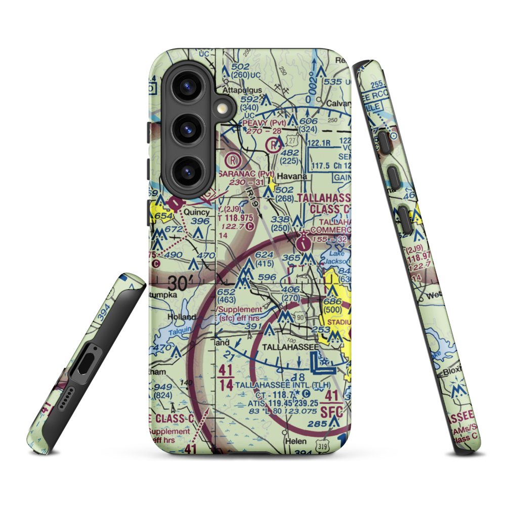 Dogwood Farm Airport (FA26) VFR Sectional Samsung Phone Case Samsung Galaxy S24 Plus model shown