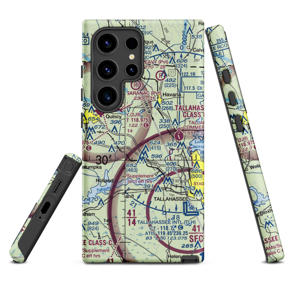Dogwood Farm Airport (FA26) VFR Sectional Samsung Phone Case Samsung Galaxy S24 Ultra model shown