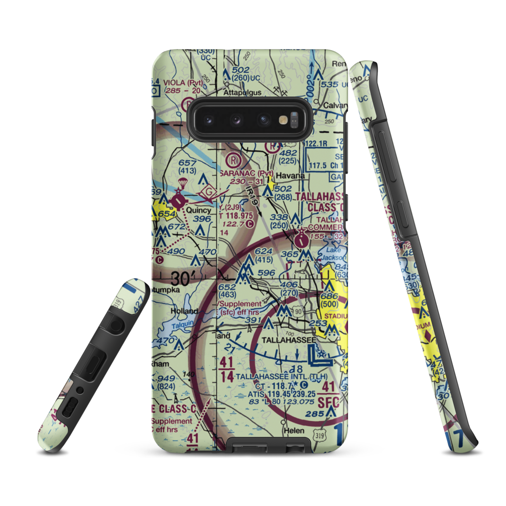 Dogwood Farm Airport (FA26) VFR Sectional Samsung Phone Case Samsung Galaxy S10 Plus model shown