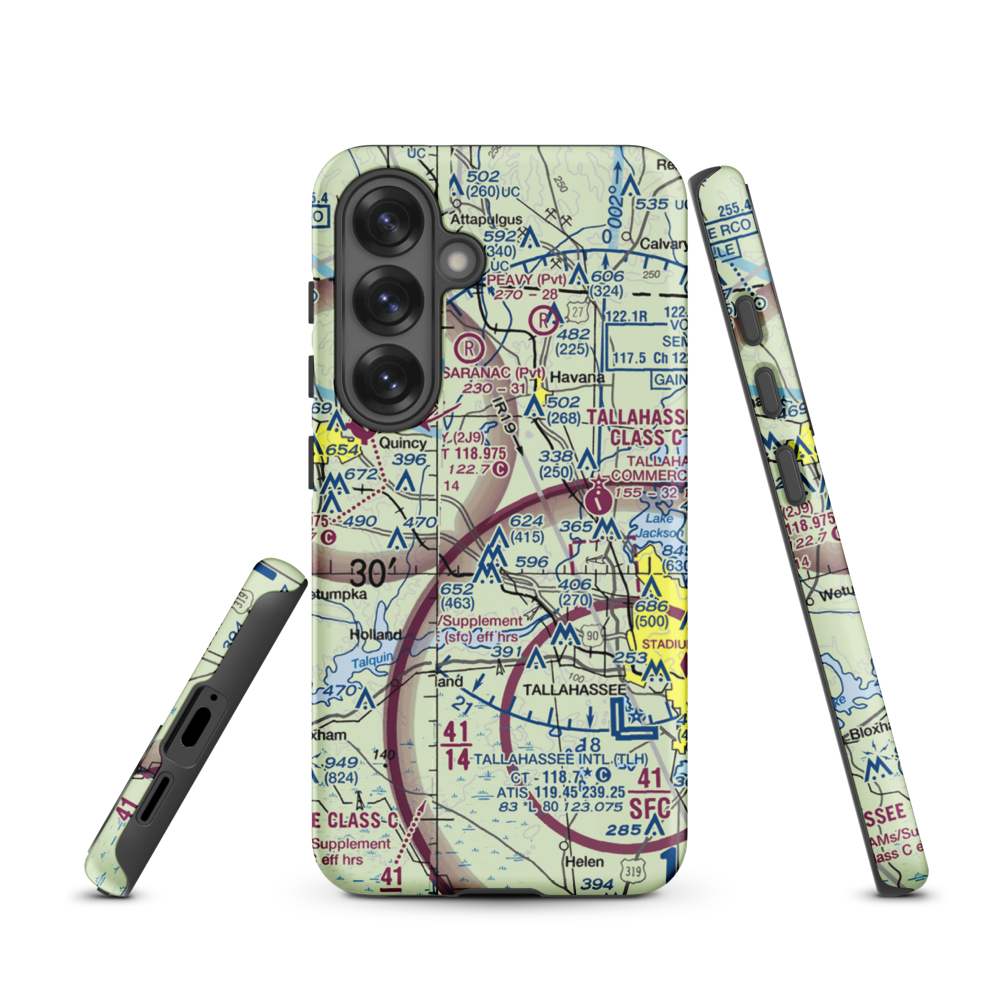 Dogwood Farm Airport (FA26) VFR Sectional Samsung Phone Case Samsung Galaxy S25 model shown