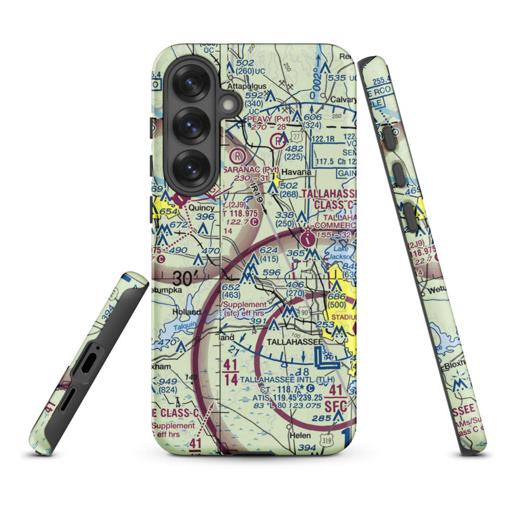Dogwood Farm Airport (FA26) VFR Sectional Samsung Phone Case Samsung Galaxy S25 Plus model shown