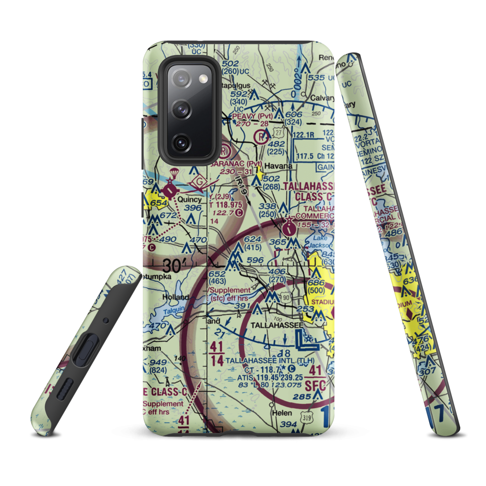 Dogwood Farm Airport (FA26) VFR Sectional Samsung Phone Case Samsung Galaxy S20 FE model shown