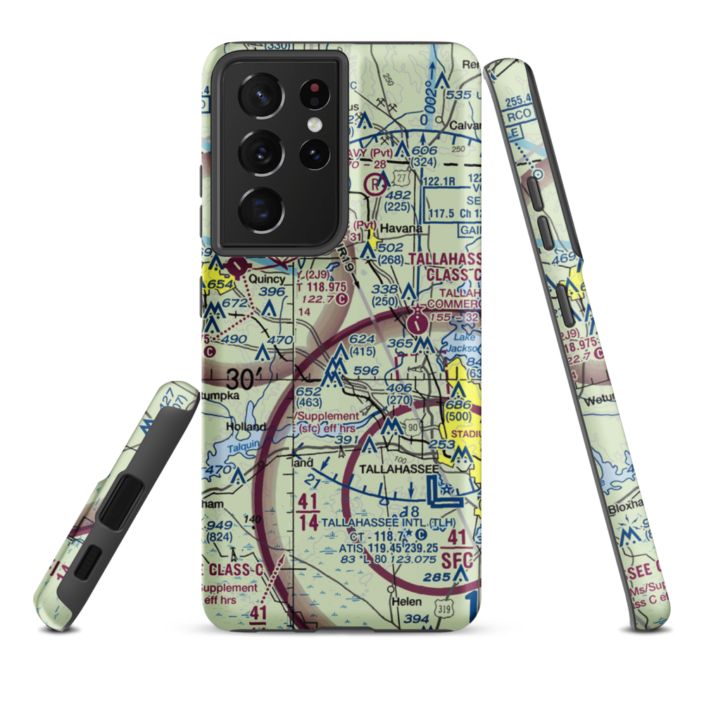 Dogwood Farm Airport (FA26) VFR Sectional Samsung Phone Case Samsung Galaxy S21 Ultra model shown