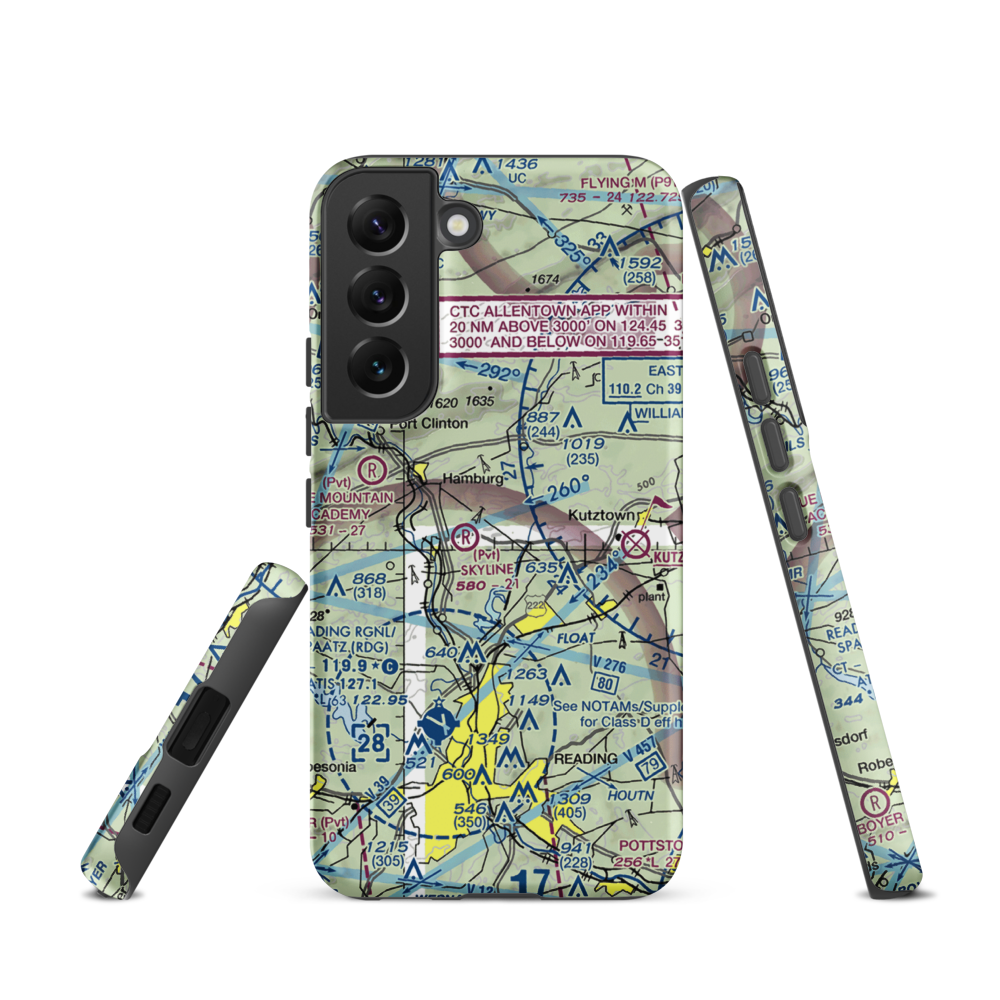 Don's Place Airpark (68PA) VFR Sectional Samsung Phone Case Samsung Galaxy S22 model shown