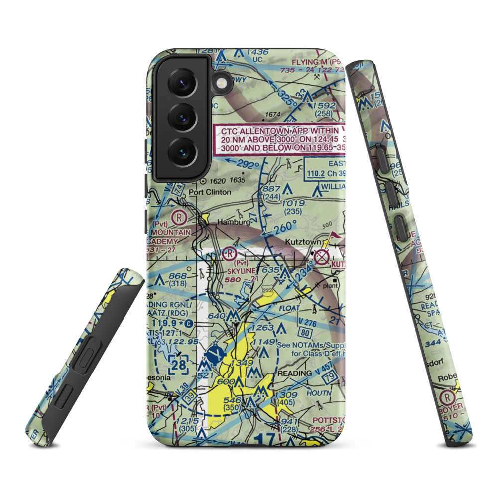Don's Place Airpark (68PA) VFR Sectional Samsung Phone Case Samsung Galaxy S22 Plus model shown