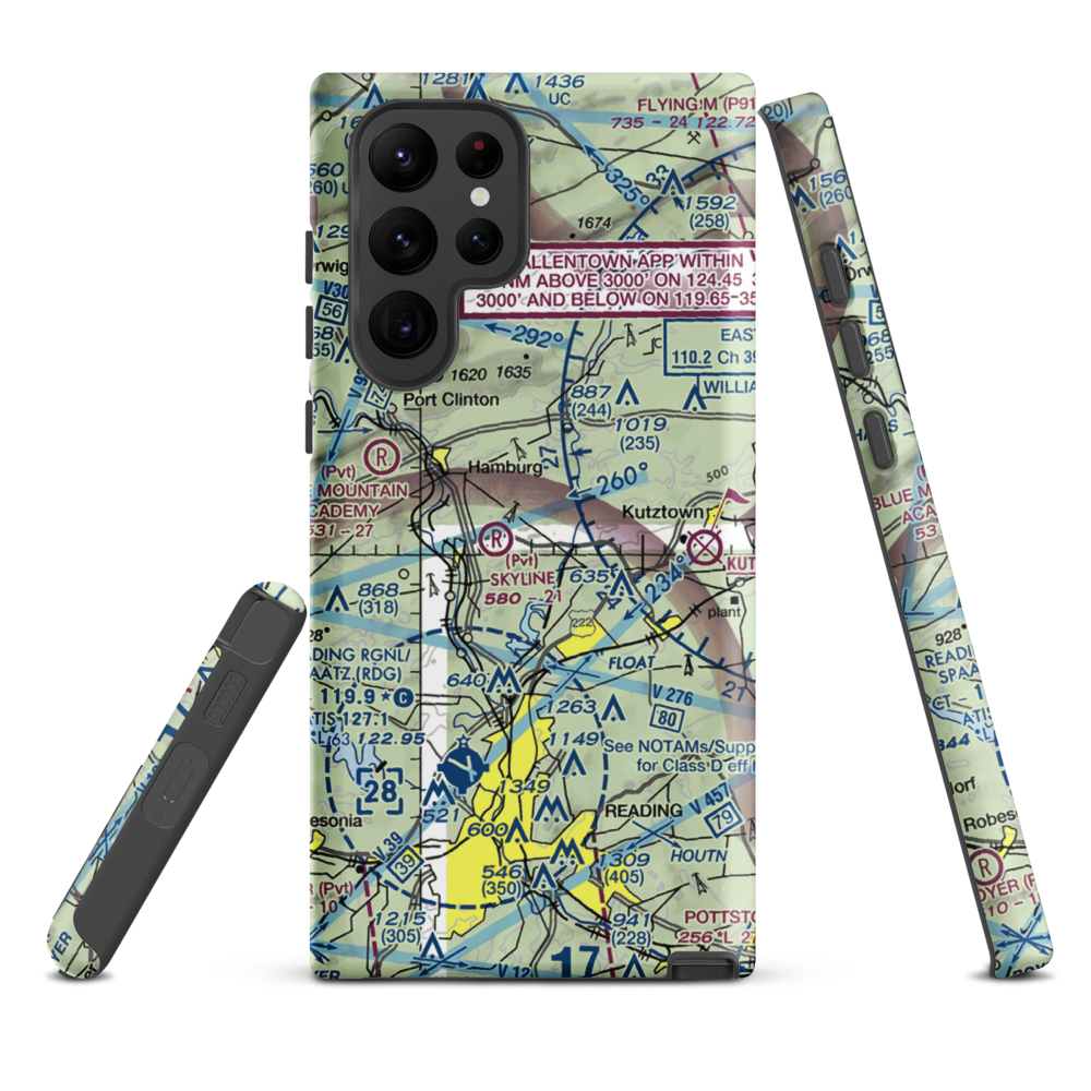 Don's Place Airpark (68PA) VFR Sectional Samsung Phone Case Samsung Galaxy S22 Ultra model shown
