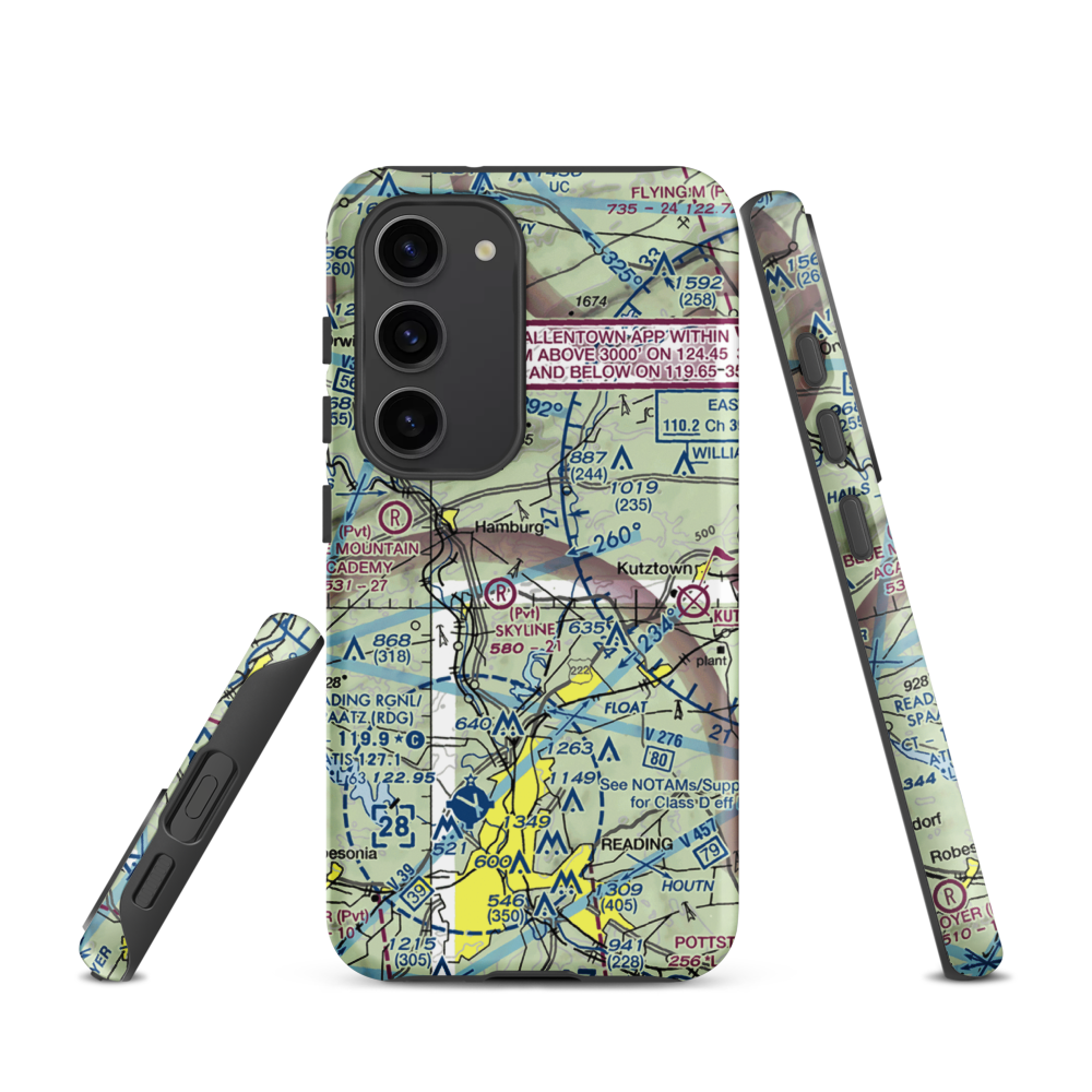 Don's Place Airpark (68PA) VFR Sectional Samsung Phone Case Samsung Galaxy S23 model shown