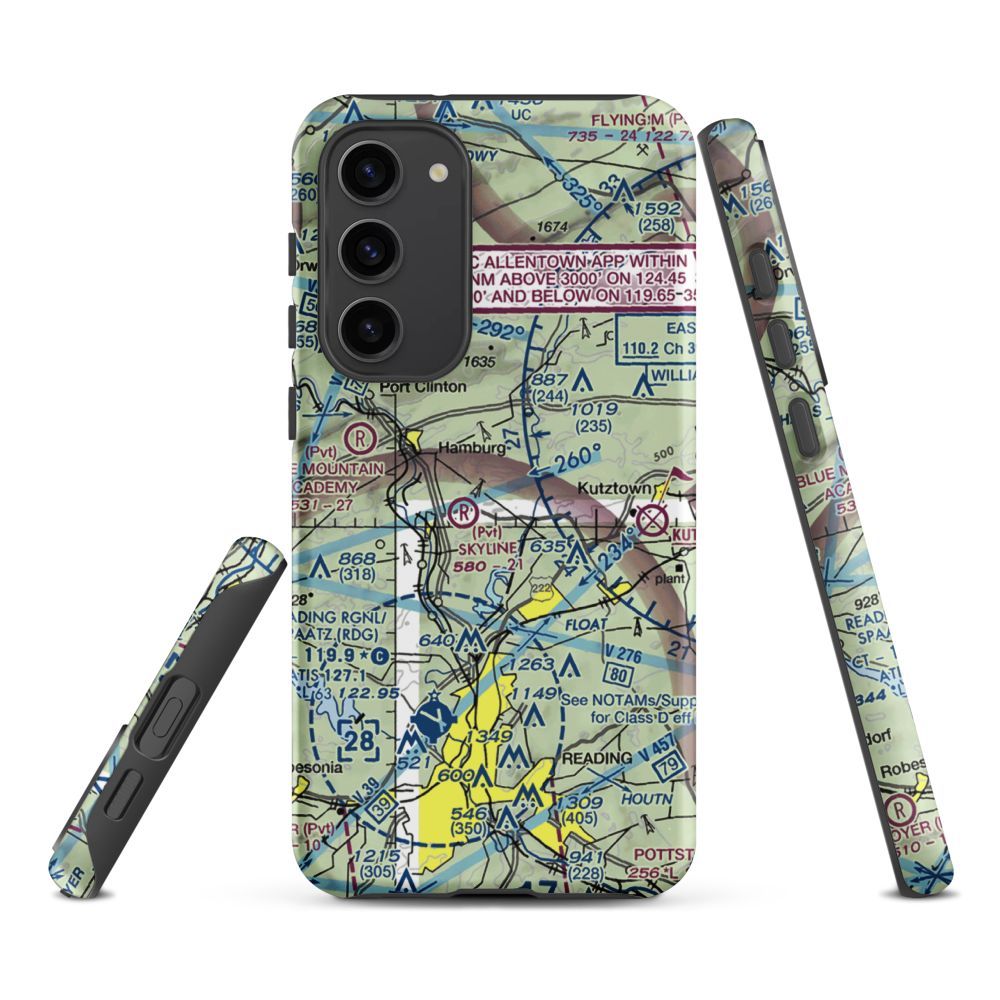 Don's Place Airpark (68PA) VFR Sectional Samsung Phone Case Samsung Galaxy S23 Plus model shown