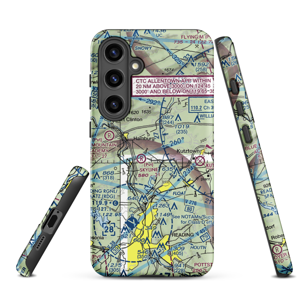 Don's Place Airpark (68PA) VFR Sectional Samsung Phone Case Samsung Galaxy S24 Plus model shown