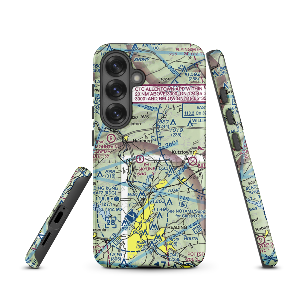 Don's Place Airpark (68PA) VFR Sectional Samsung Phone Case Samsung Galaxy S25 model shown