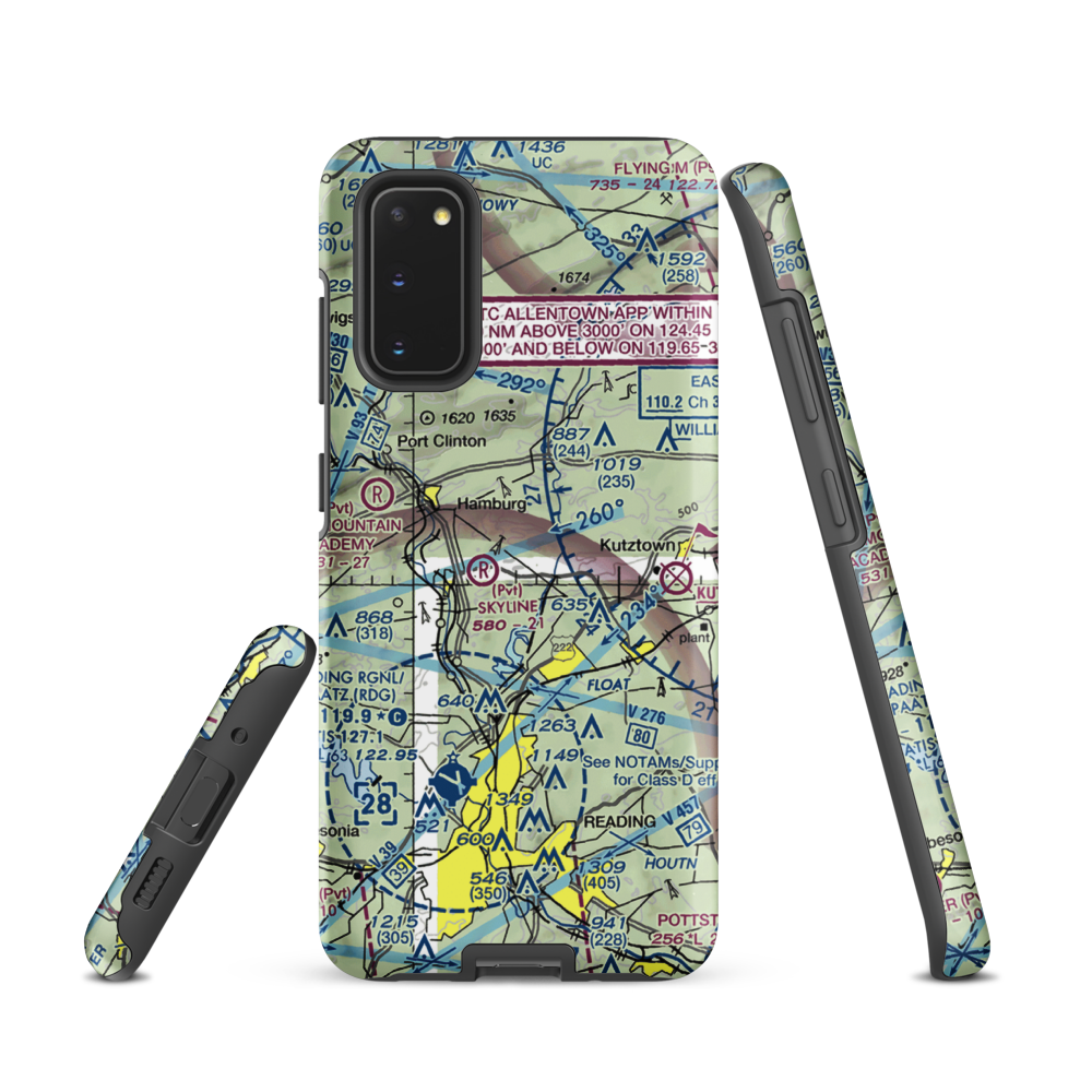 Don's Place Airpark (68PA) VFR Sectional Samsung Phone Case Samsung Galaxy S20 model shown