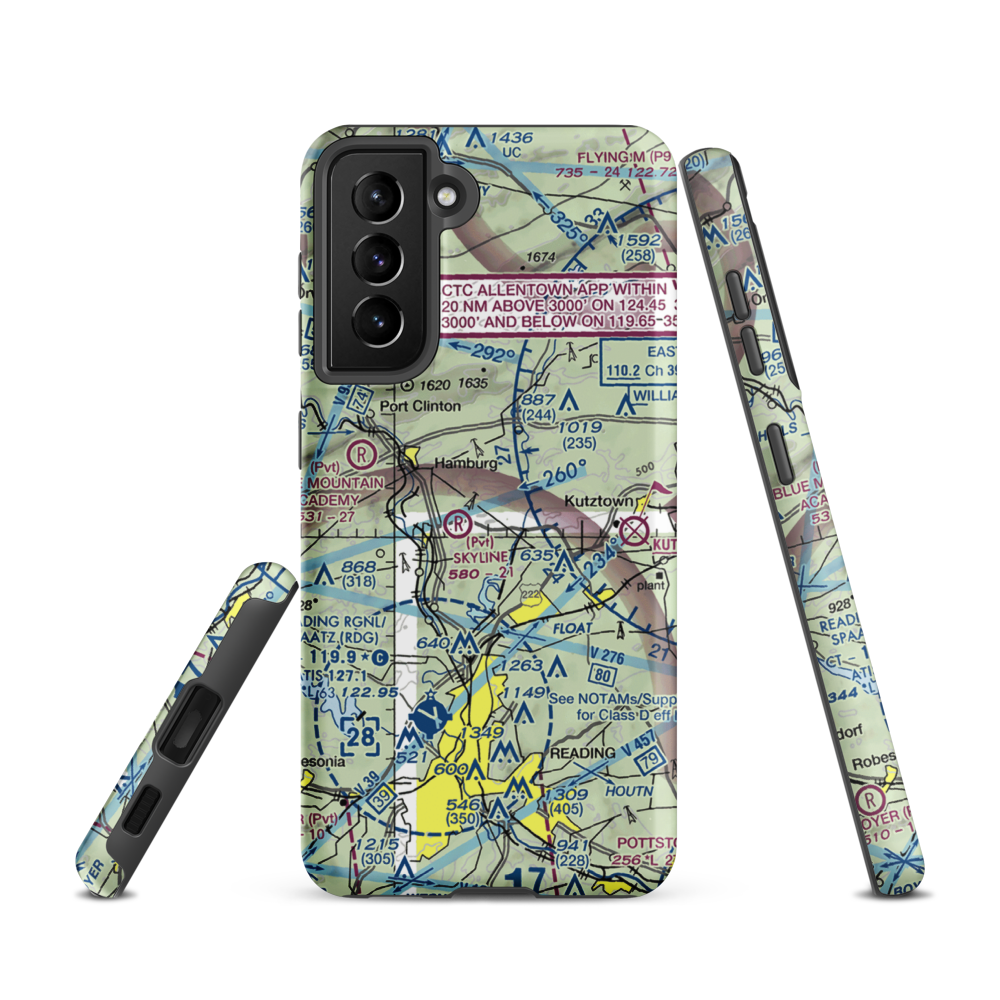 Don's Place Airpark (68PA) VFR Sectional Samsung Phone Case Samsung Galaxy S21 model shown
