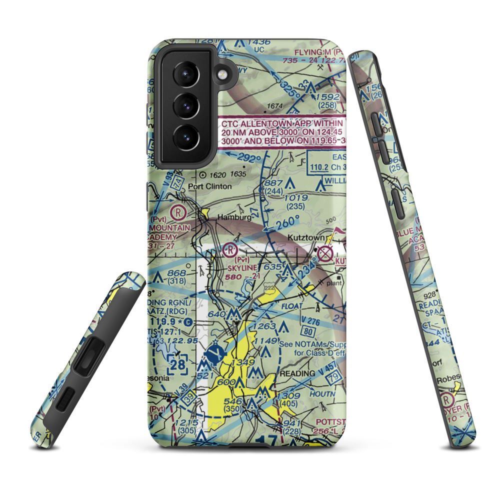 Don's Place Airpark (68PA) VFR Sectional Samsung Phone Case Samsung Galaxy S21 FE model shown