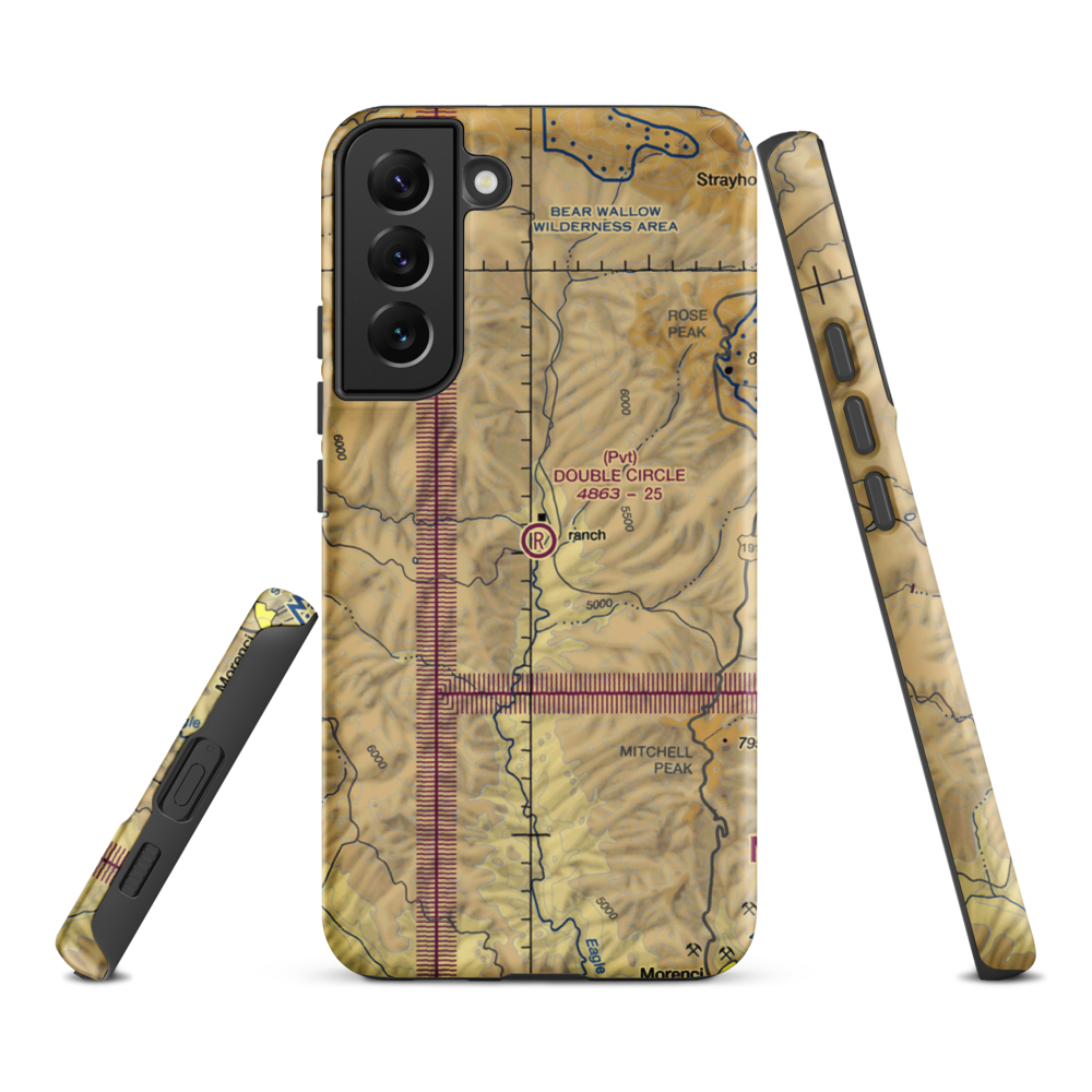 Double Circle Ranch Airport (AZ66) VFR Sectional Samsung Phone Case Samsung Galaxy S22 Plus model shown