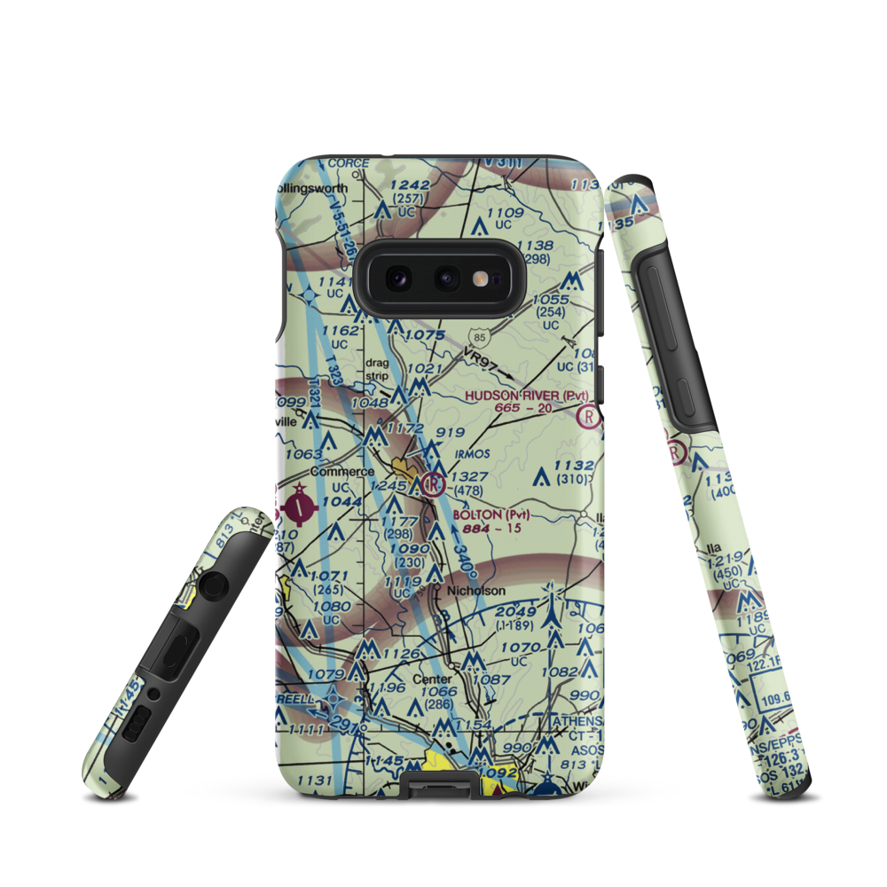 Doug Bolton Field (02GA) VFR Sectional Samsung Phone Case Samsung Galaxy S10e model shown
