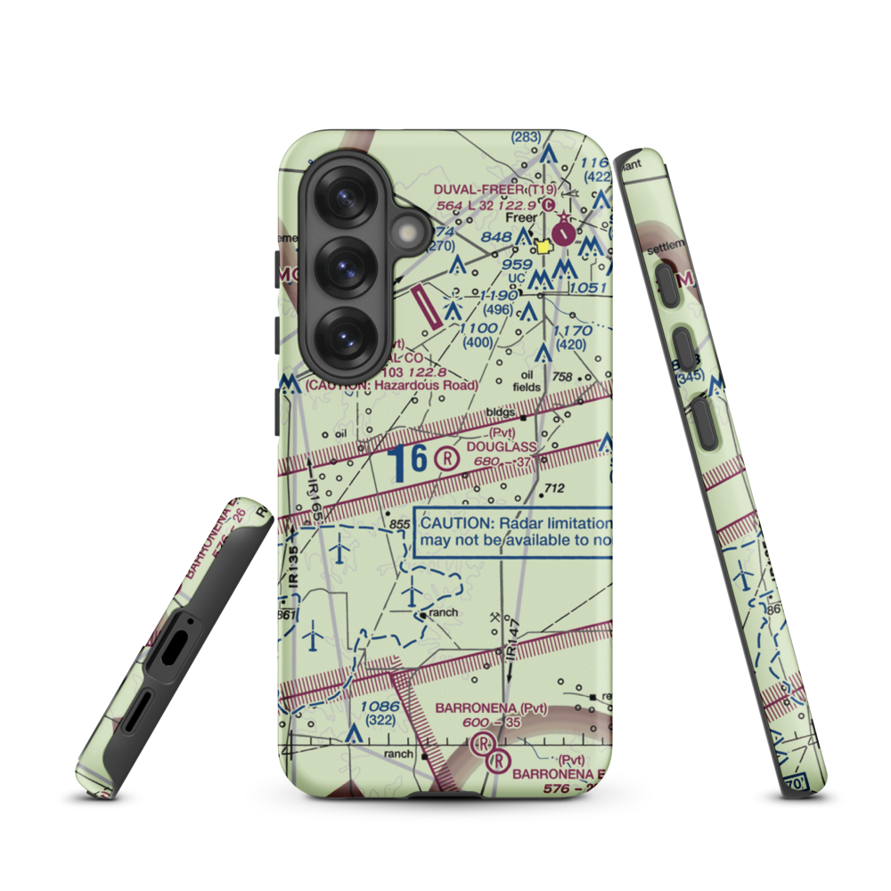 Douglass Ranch Airport (TX56) VFR Sectional Samsung Phone Case Samsung Galaxy S25 model shown